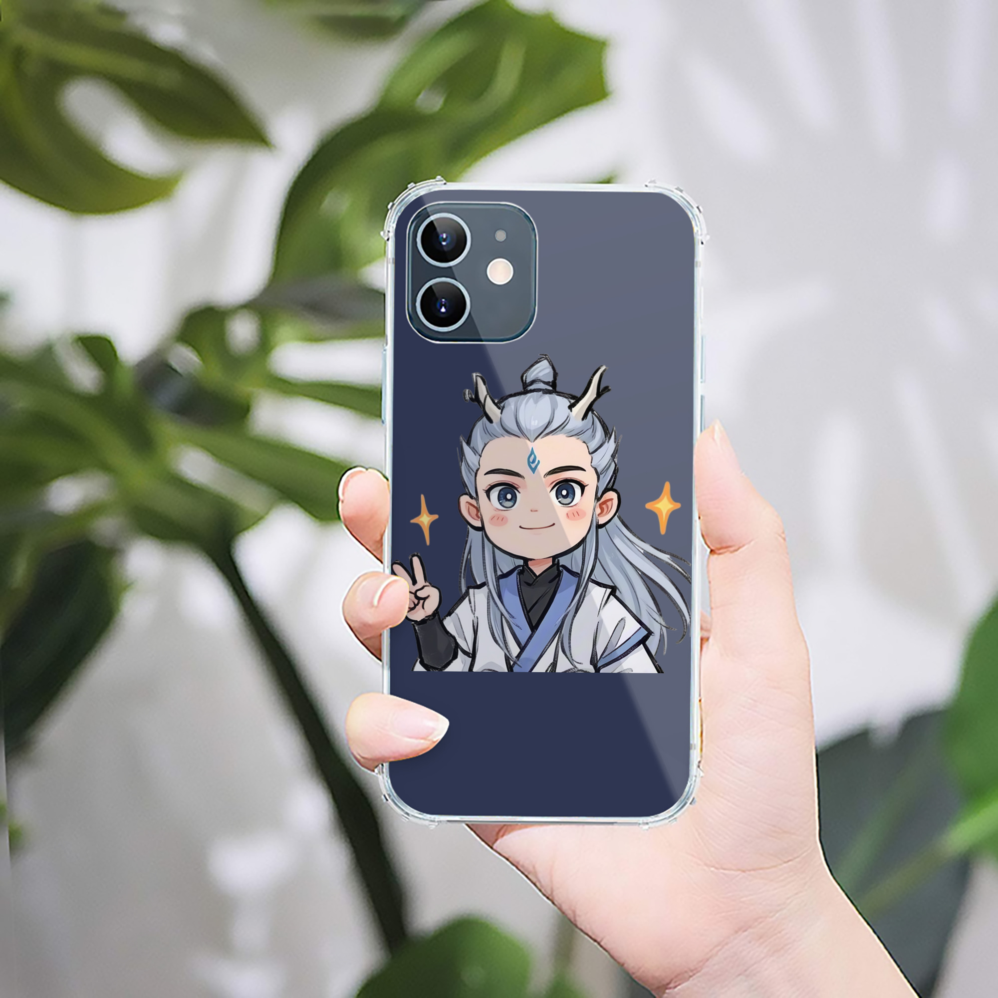 （画像用） Ne Zha 2 ナタ 魔童の大暴れ 【iPhone 12シリーズ対応】透明スマホケース（クリアソフトケース）